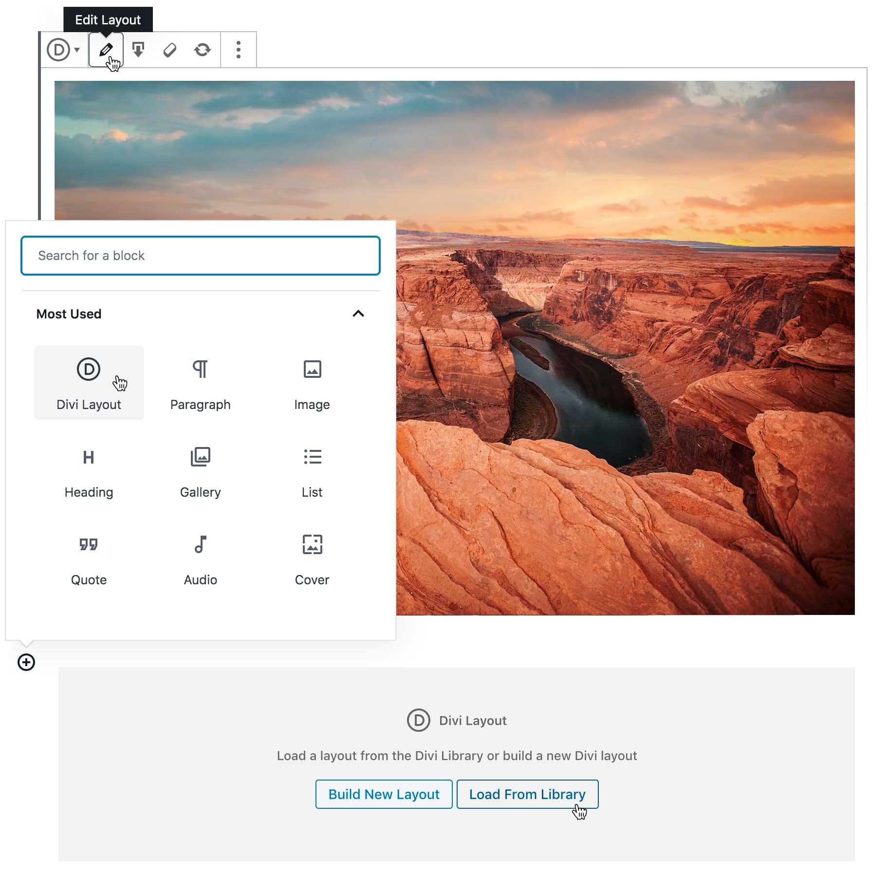 Divi 4.1: Usa Divi dentro de Gutenberg
