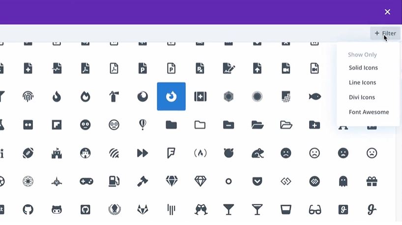 Divi 4.13 trae muchos más iconos (sin instalar plugins)