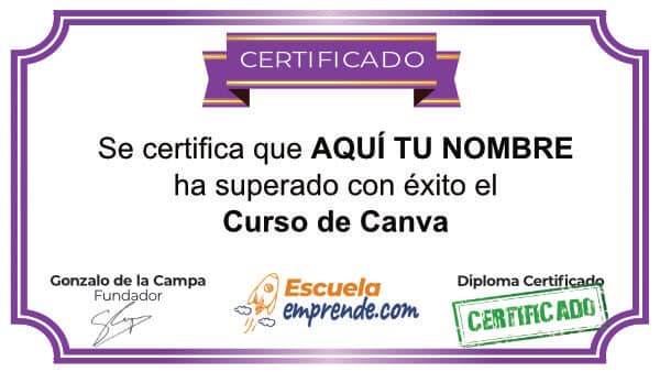 diploma curso canva